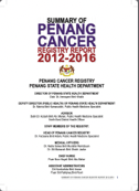 Penang Cancer Registry Report