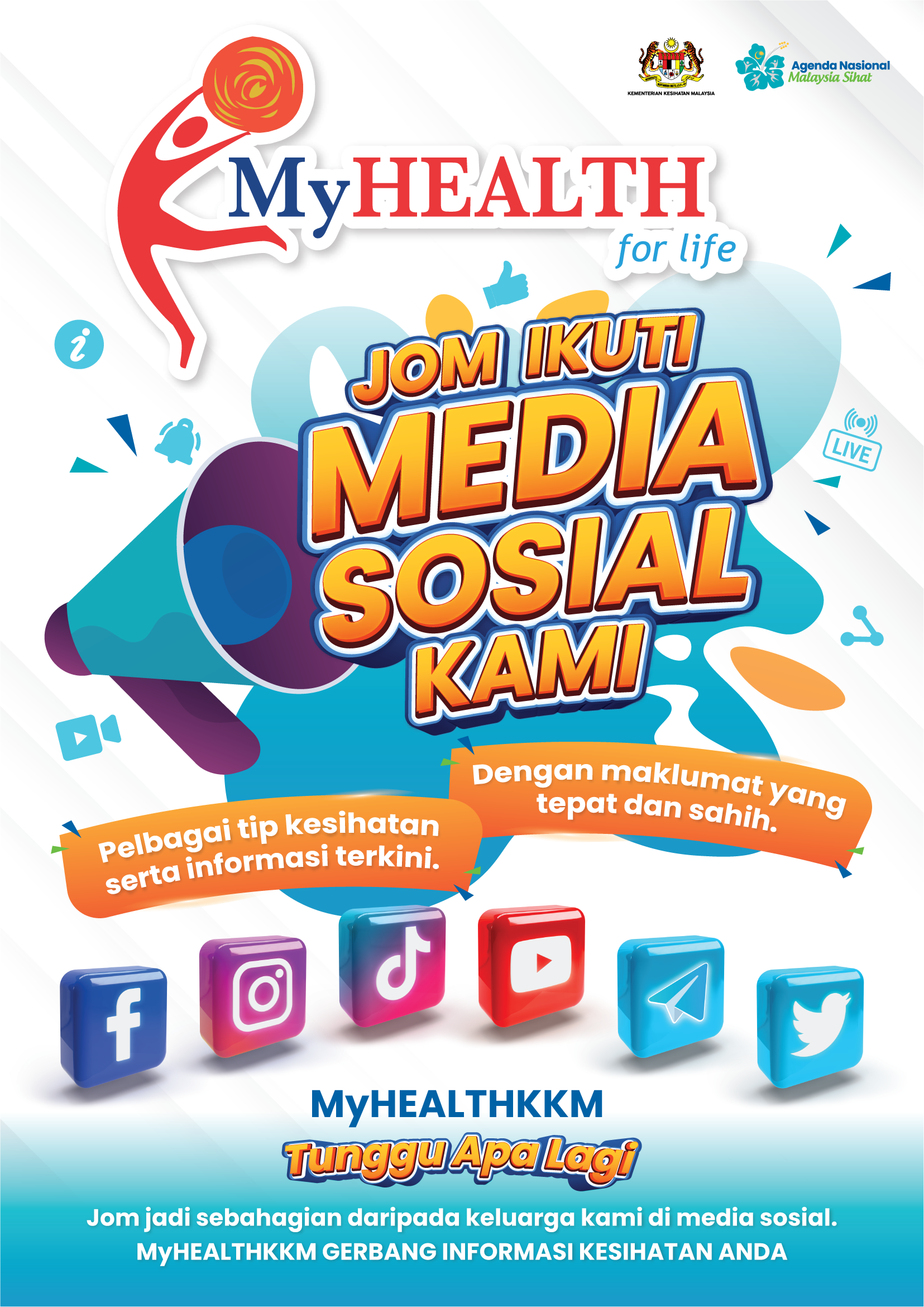 MyHealth Jom Ikuti Media Sosial Kami