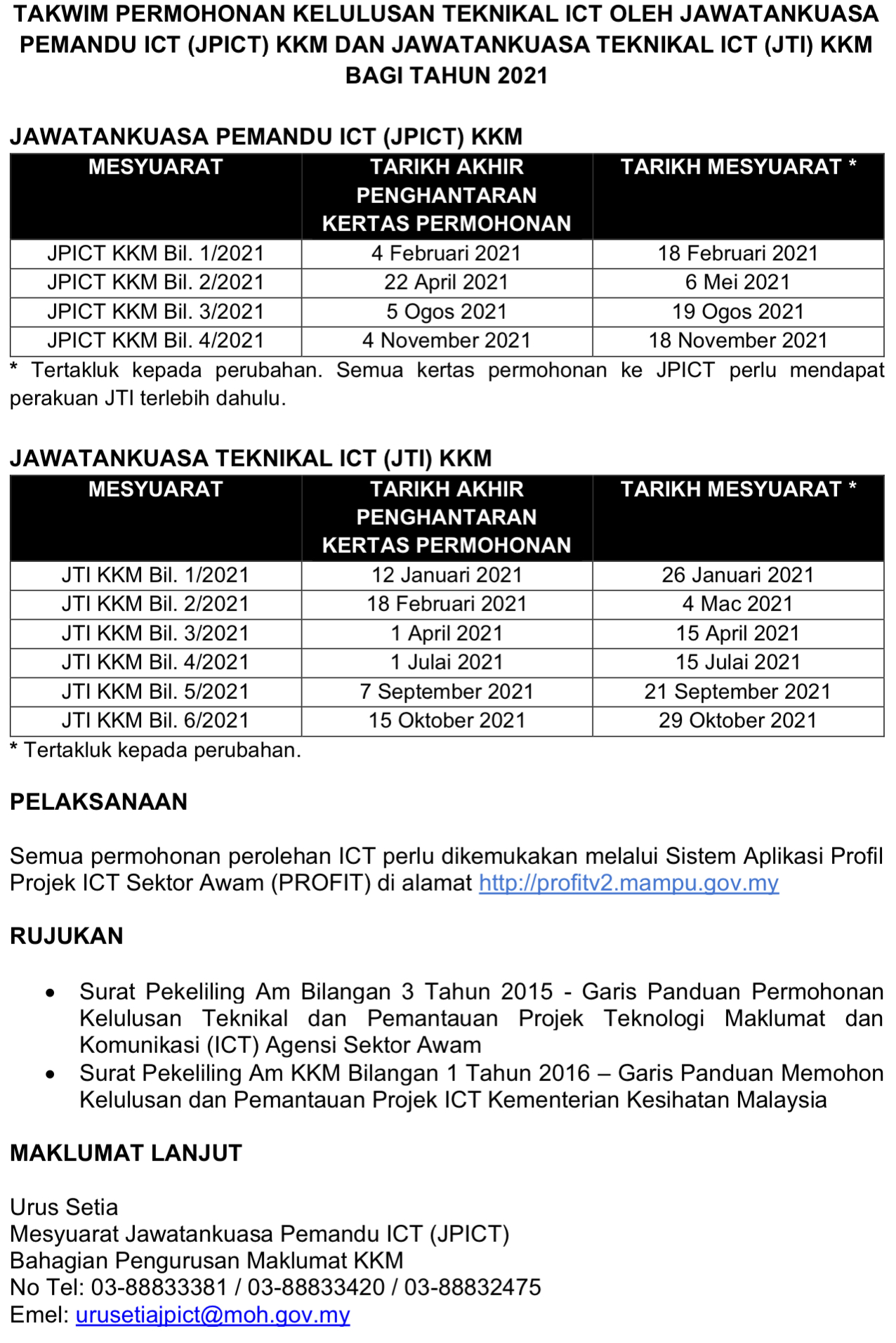 Permohonan Pos Basik Kardio Kkm